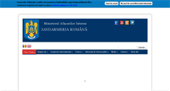 Desktop Screenshot of jandarmeriaromana.eu