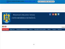 Tablet Screenshot of jandarmeriaromana.eu